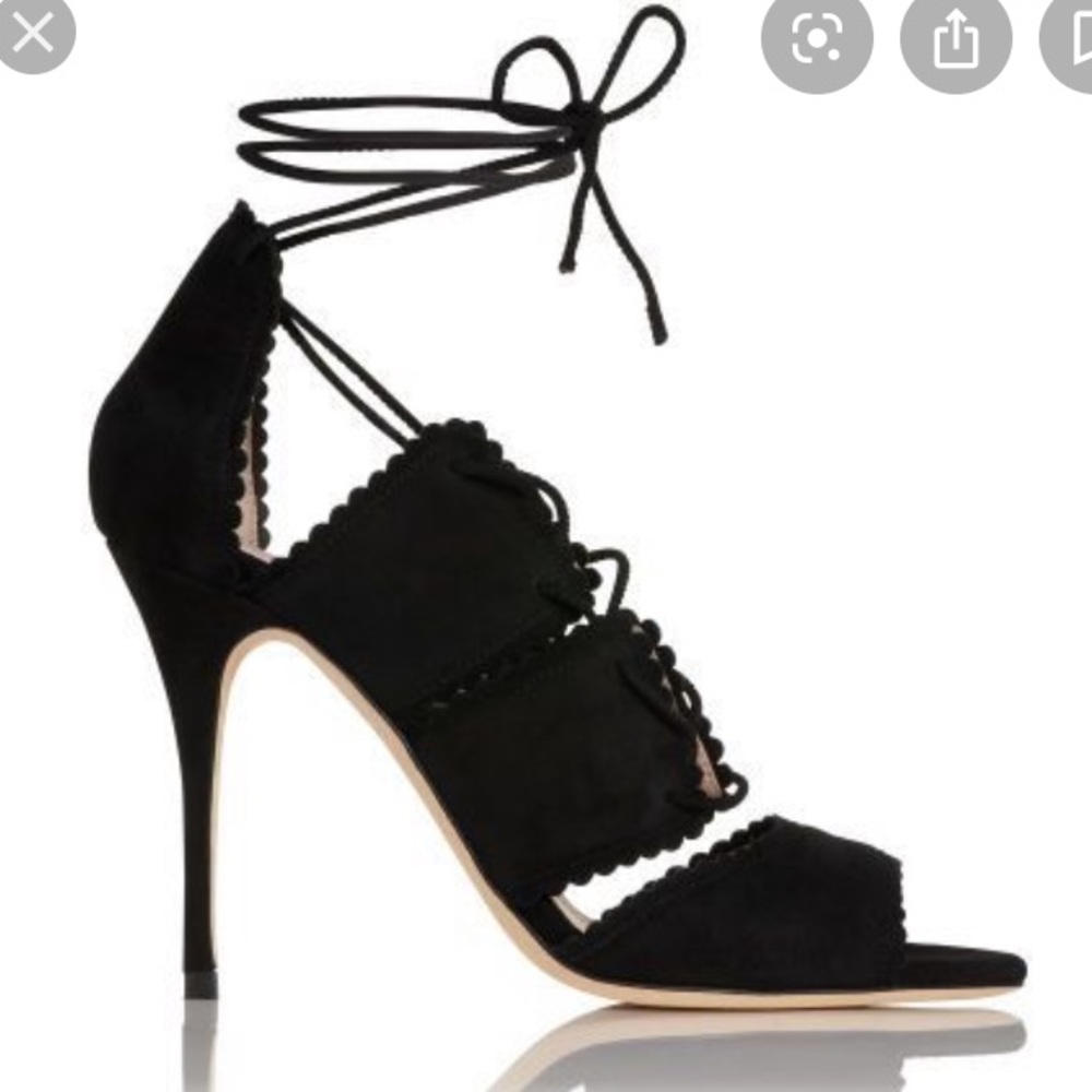 L.K. Bennett Black Jerry Sandal - Picture 2 of 9